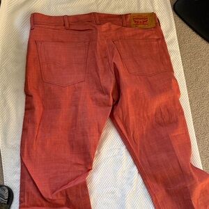Levi's Bold Orange Denim Pants